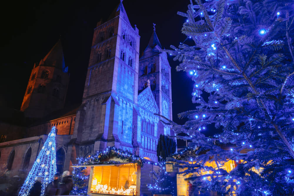 Blue Christmas event in Guebwiller france