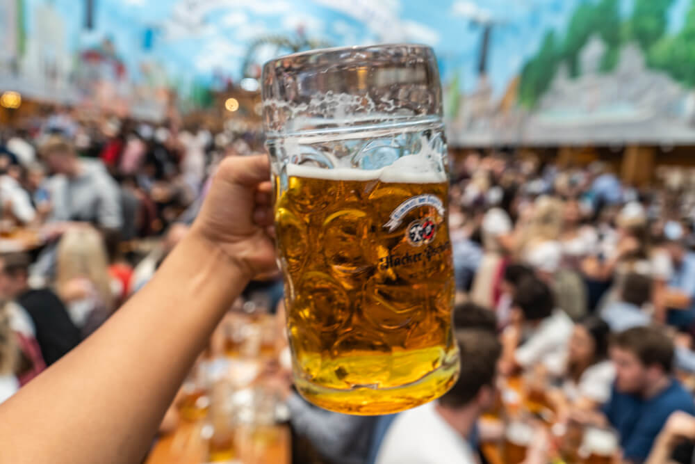 Beer at Oktoberfest in Munich, Germany