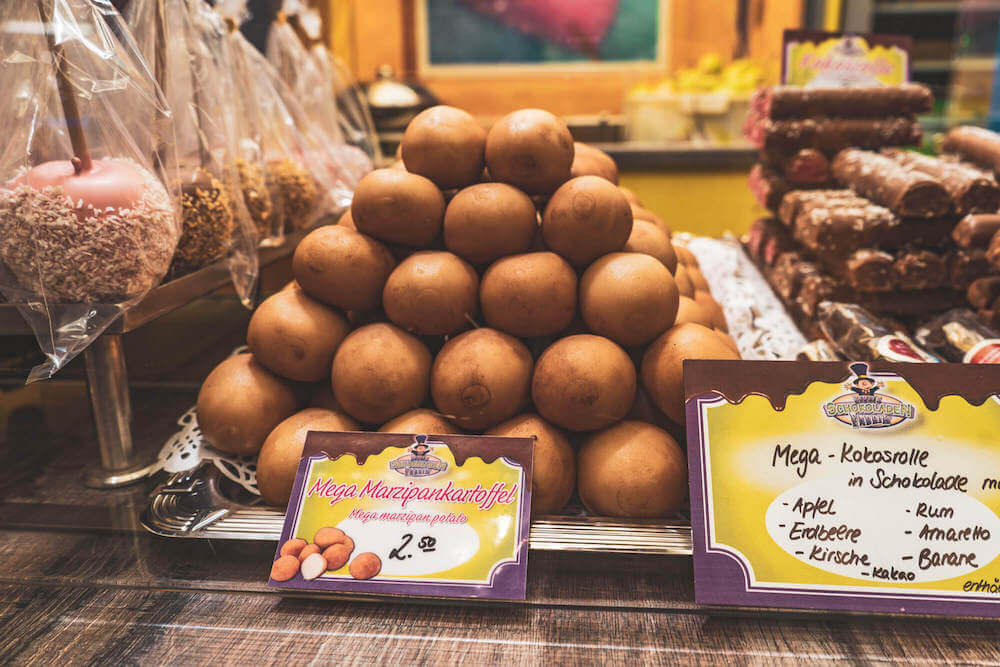 German marzipan potatoes 