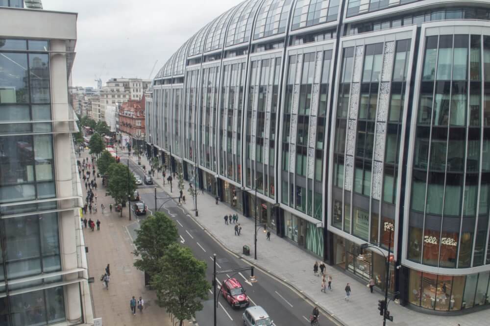 View of Oxford St. from our room