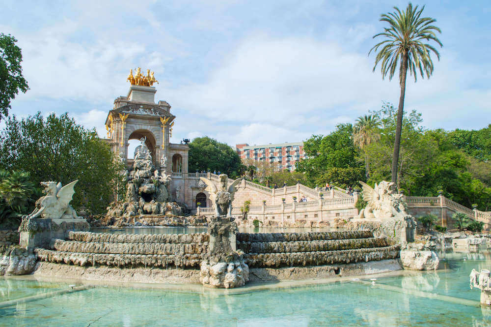 Parc de la Ciutadella in Barcelona Spain