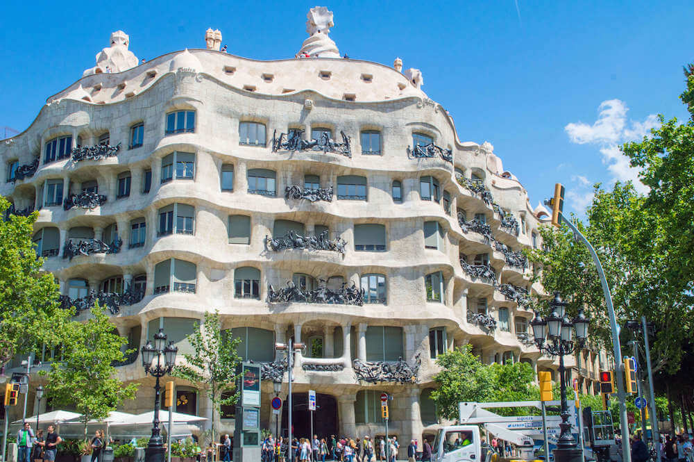 Le Pedrera in Barcelona, Spain