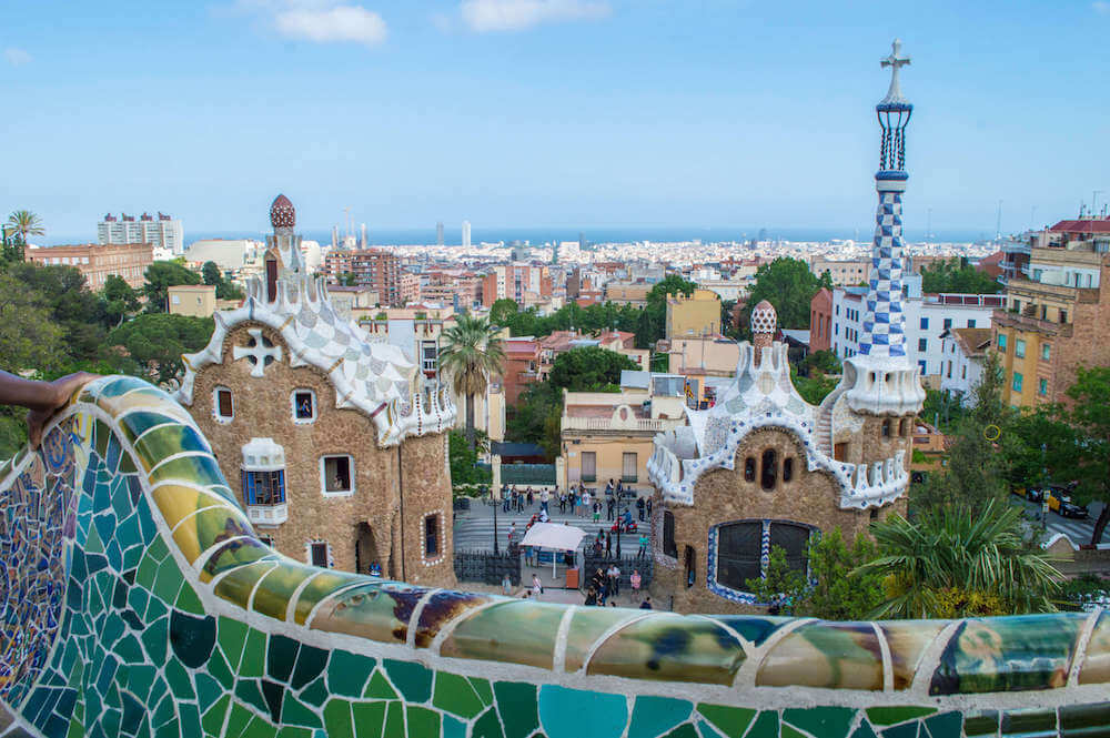 Park Guell in Barcelona, Spain