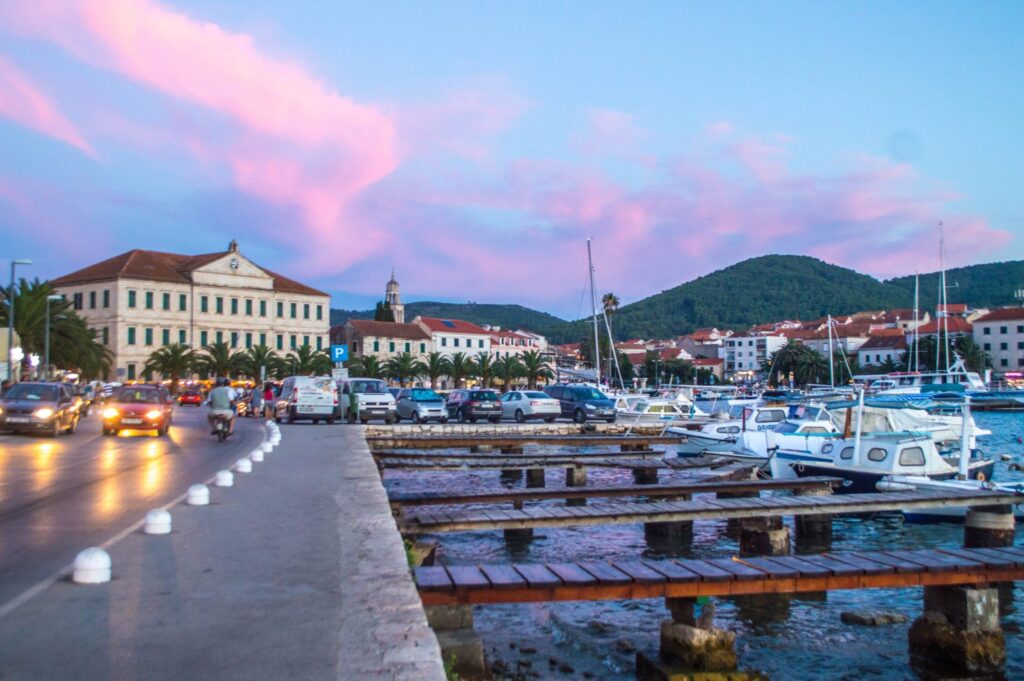 Glorious sunset in Vela Luka