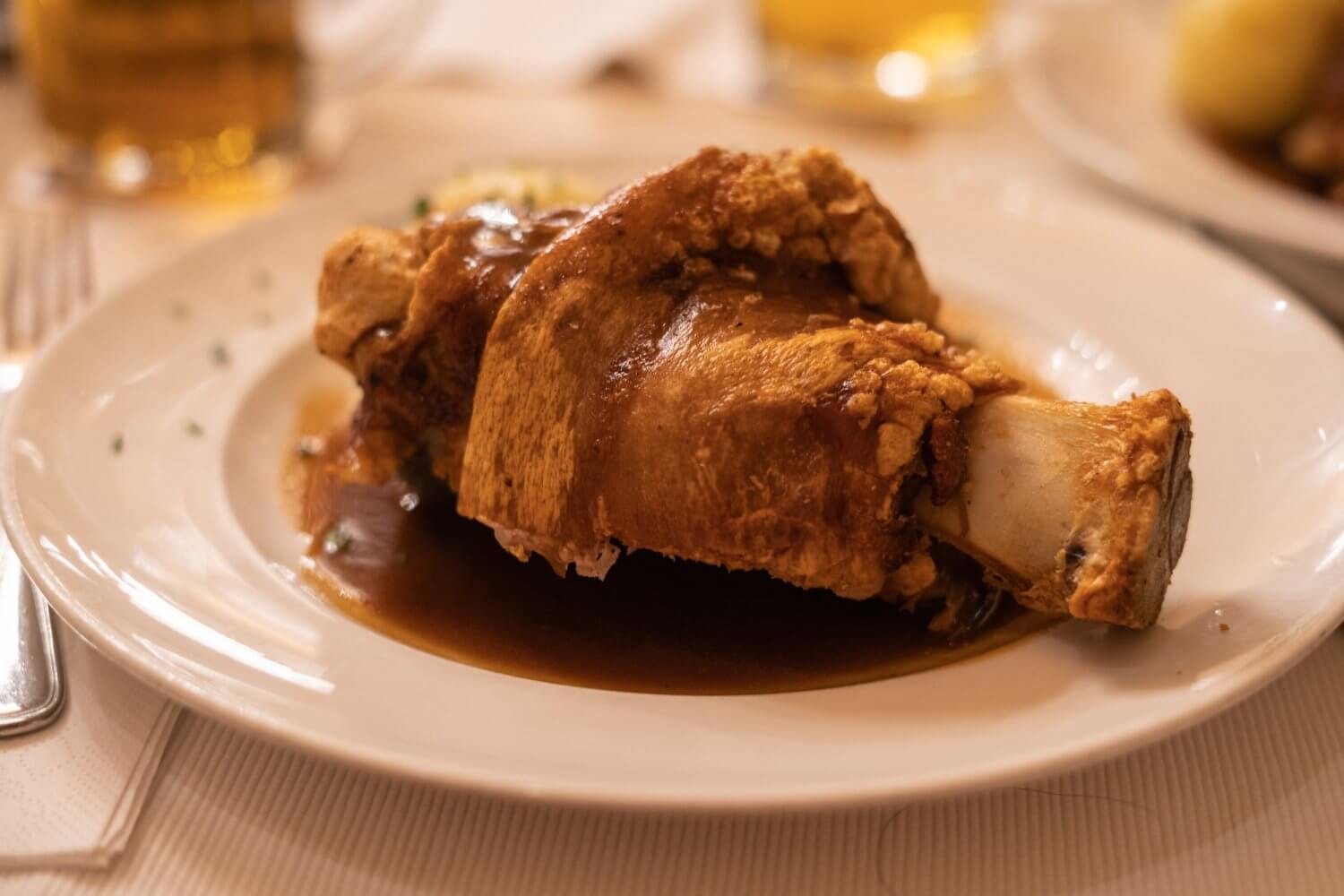 A massive (half) pork knuckle from Haxnbauer