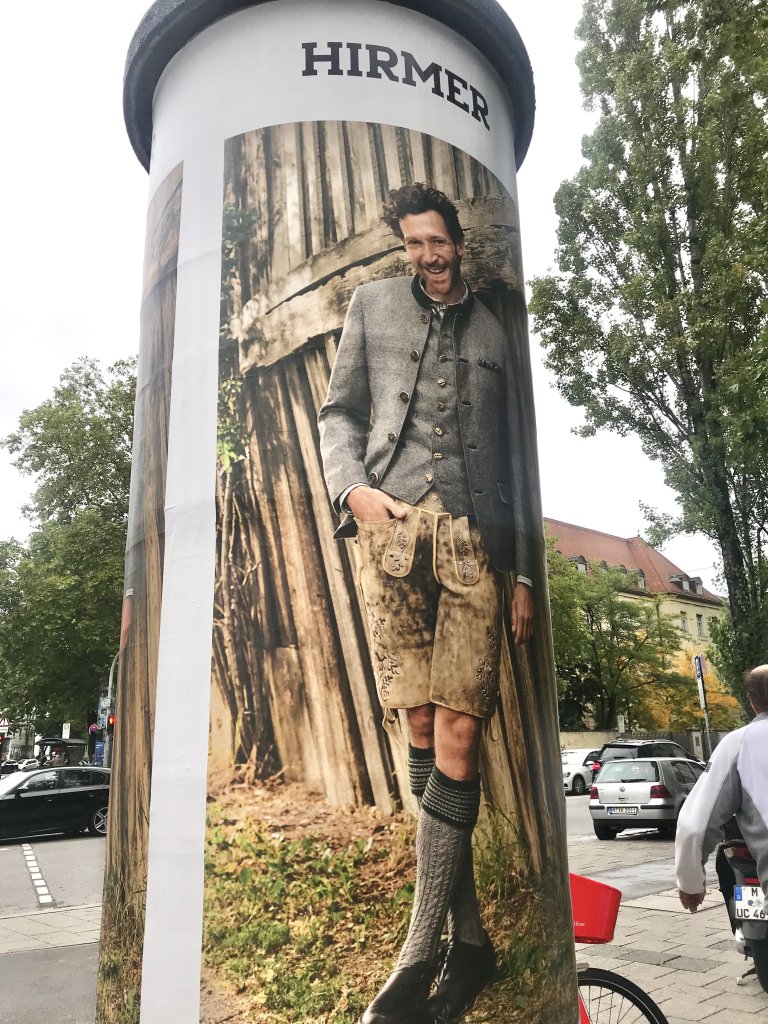 Ad for Hirmer, a luxury brand for menswear in Munich