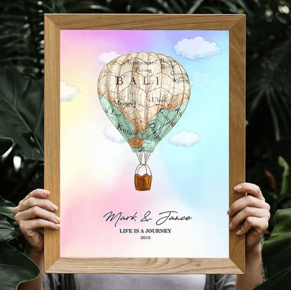 Beautiful Custom Hot Air Balloon Print