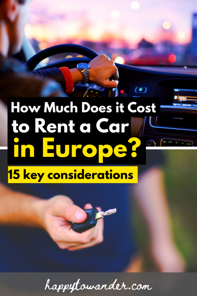 how much does it cost to rent a car in europe