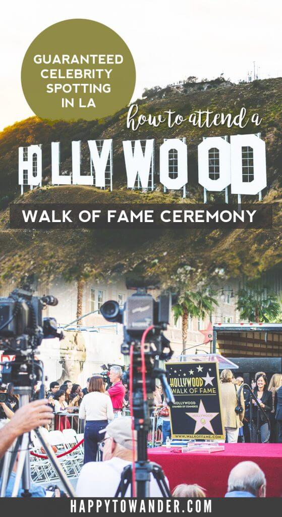 A guaranteed way to see celebrities in LA! Hollywood Walk of Fame ceremonies are free and awesome. Here's your guide on how to attend one.