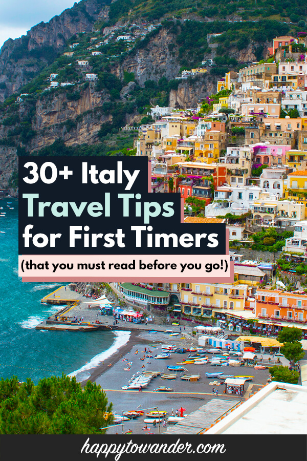 travelling tips for italy