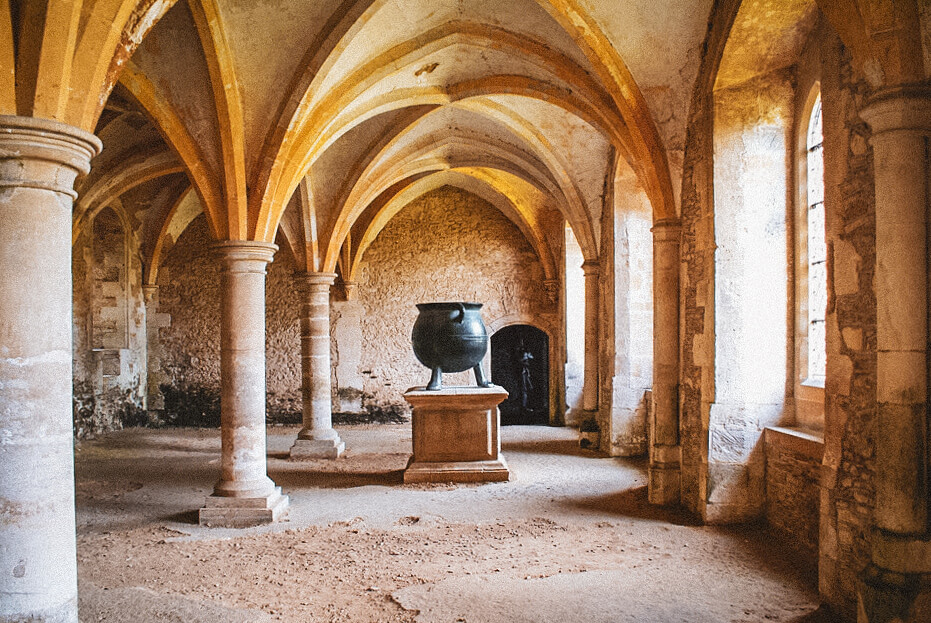 Warming Room at Lacock Abbey in Lacock, England