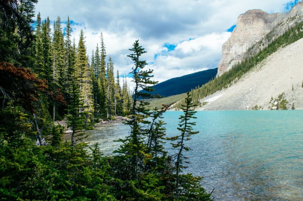 Absolutely stunning set of photos from Banff National Park in Alberta, Canada! These photo guide to Banff will have you booking a ticket immediately. Includes photos of Lake Louise, Lake Moraine, Peyto Lake and more. #Alberta #Canada #LakeLouise #PeytoLake #MoraineLake