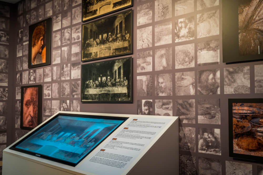 Interactive displays at the Last Supper in Milan