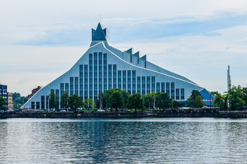 National library of Latvia in Riga