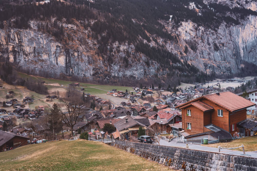 The views while hiking from Lauterbrunnen to Murren - absolutely stunning!