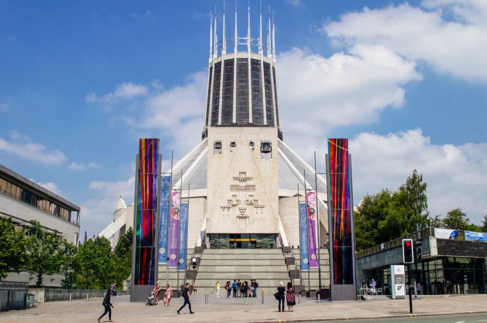 A cool cathedral in Liverpool, England.