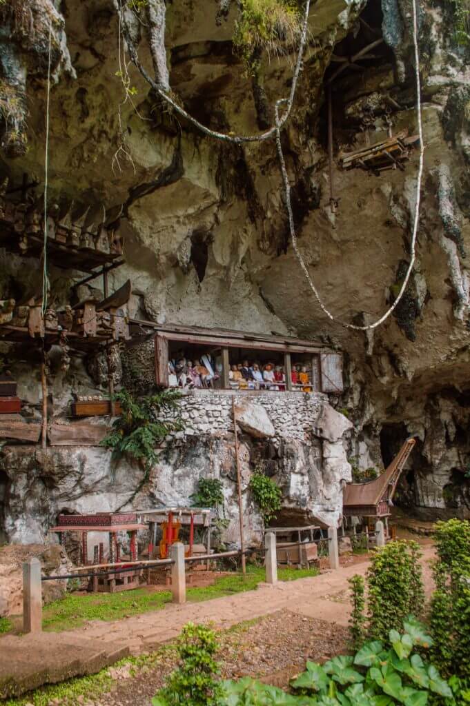 Unique hanging graves and a cave cemetery in Tana Toraja