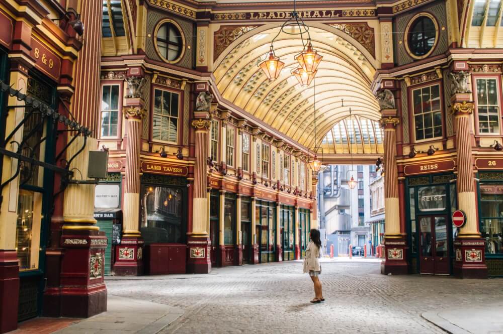 Leadenhall Market, a Harry Potter filming location in London