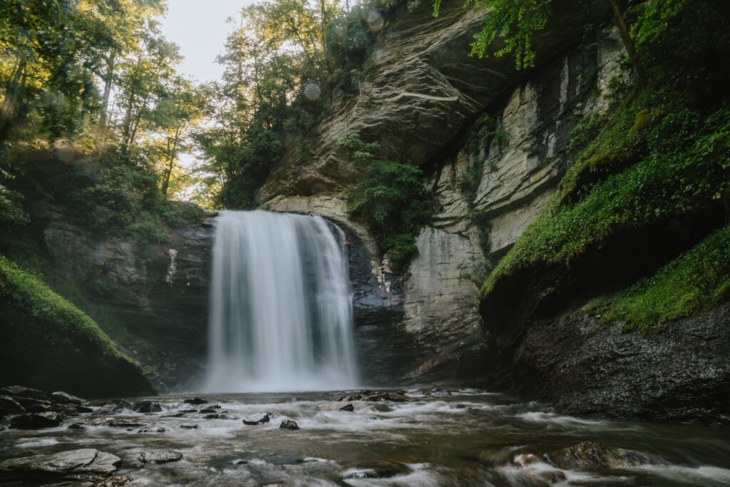 Looking Glass Falls in North Carolina