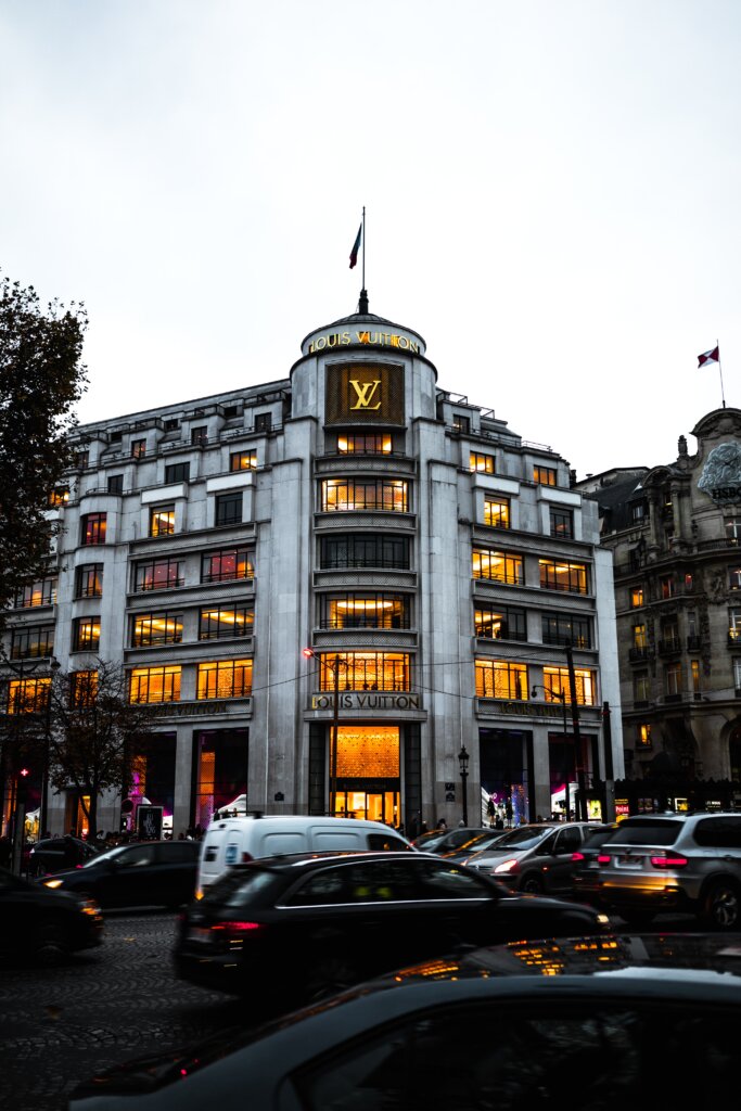 Large Louis Vuitton store in Paris