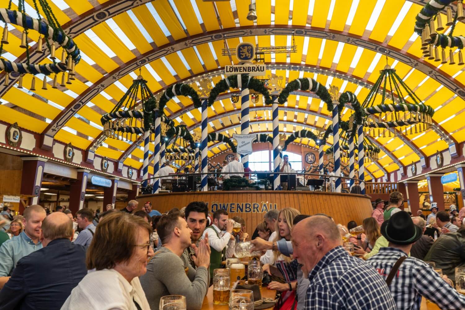 Löwenbräu-Festhalle at Oktoberfest in Munich, Germany