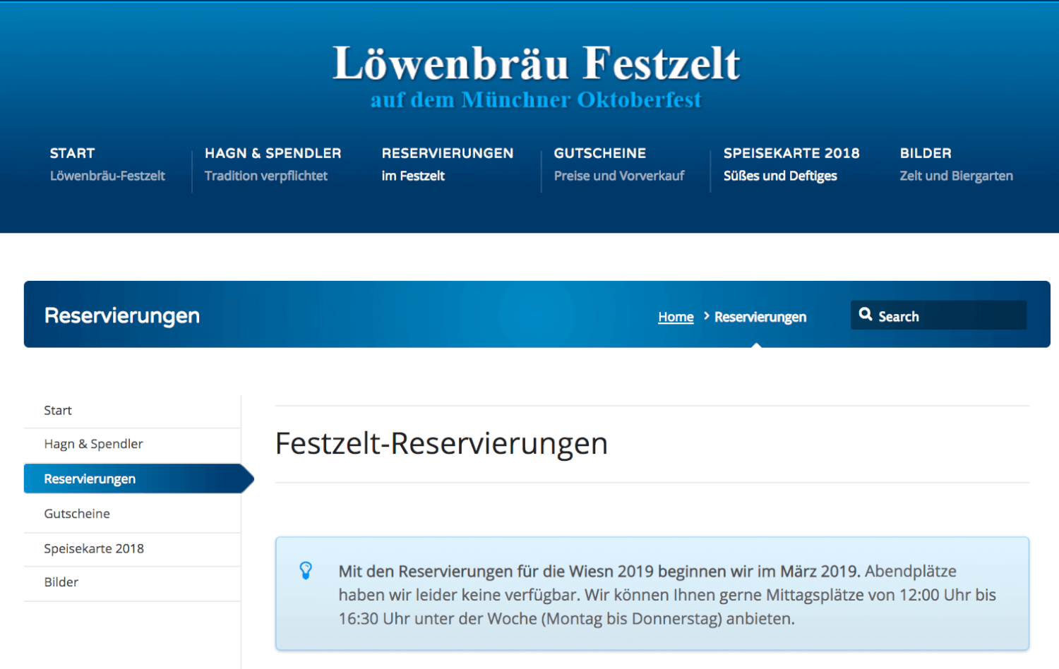 Löwenbräu-Festhalle reservation system
