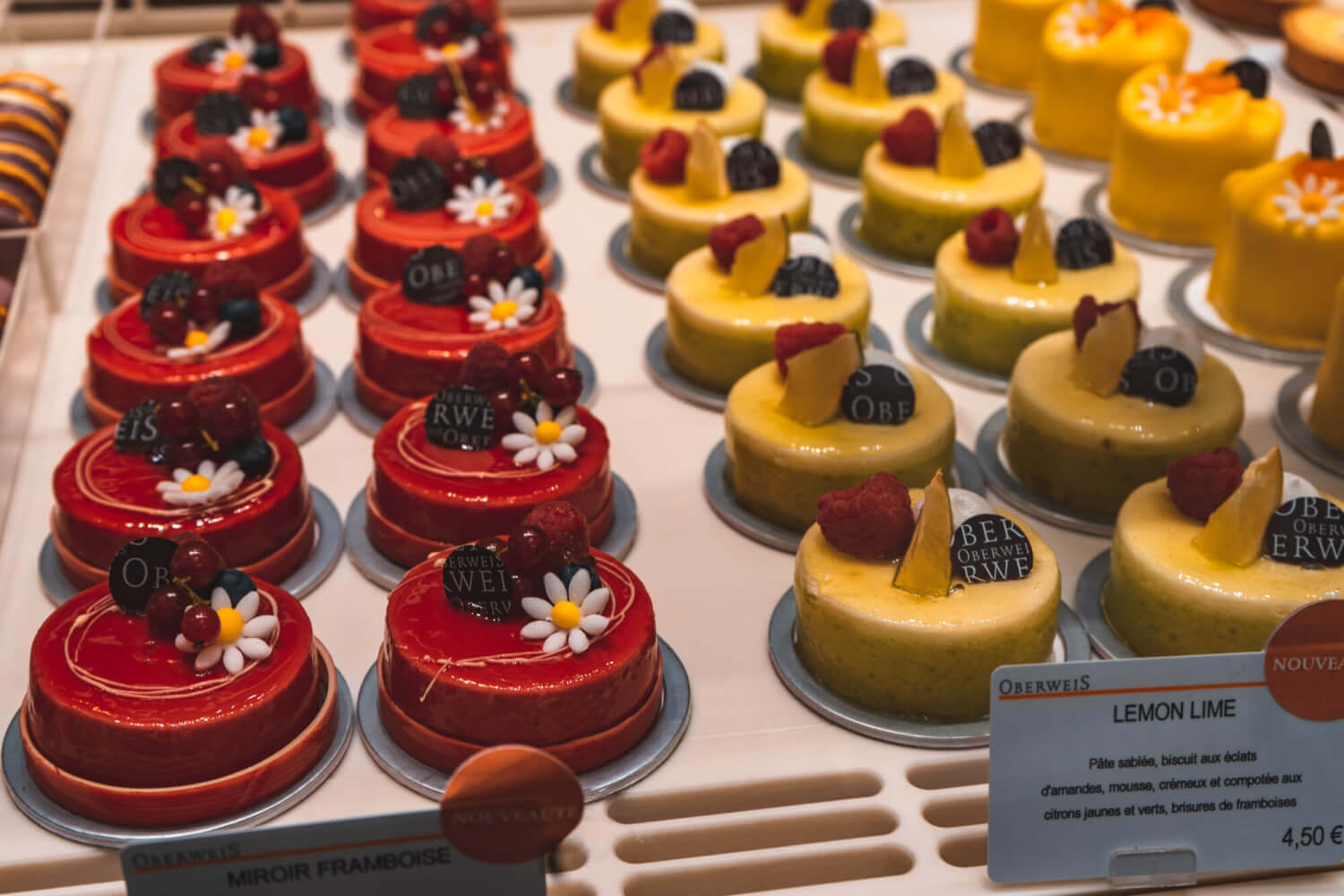 Pastries from Oberweis in Luxembourg City