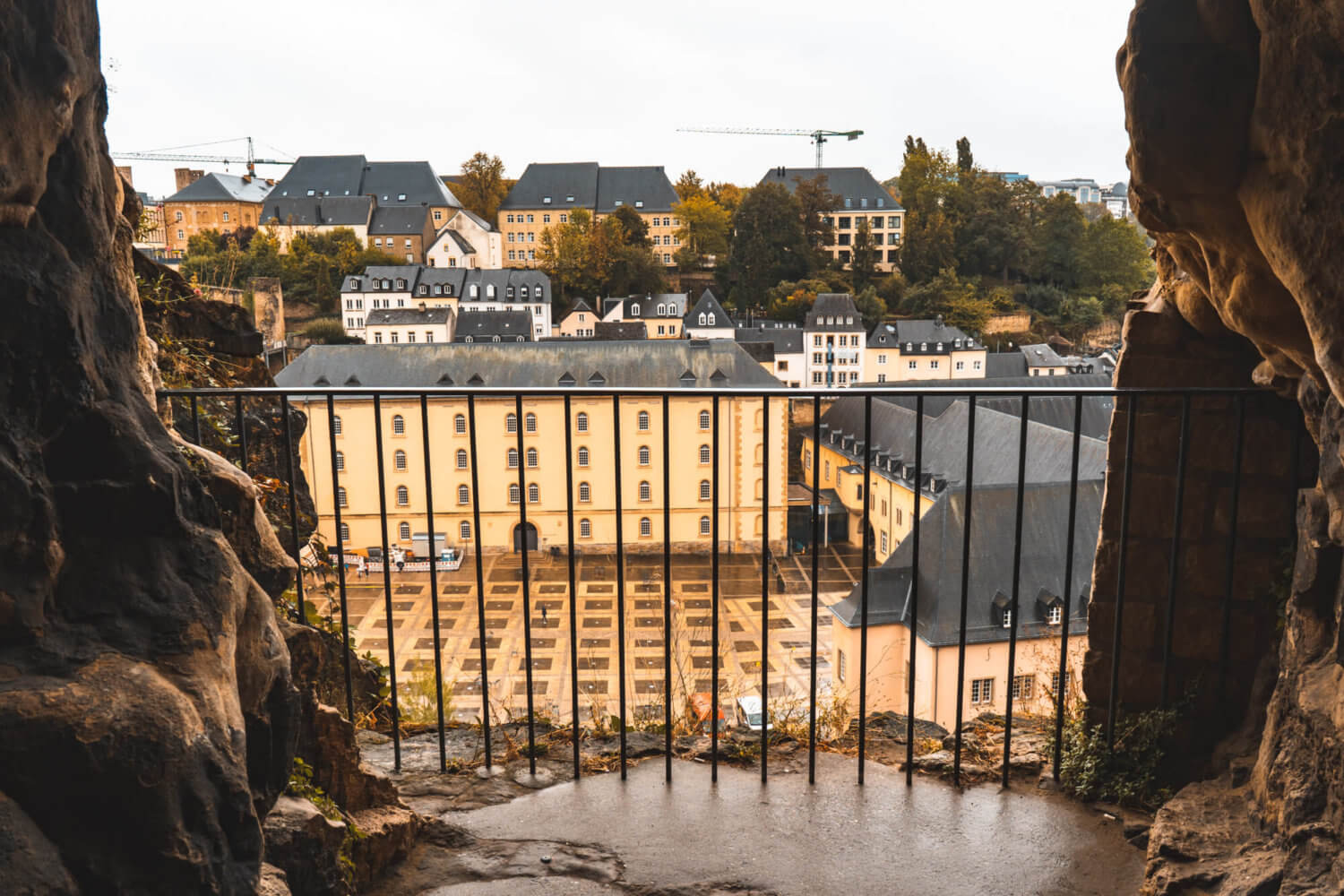 View from Casemates du Bock in Luxembourg City