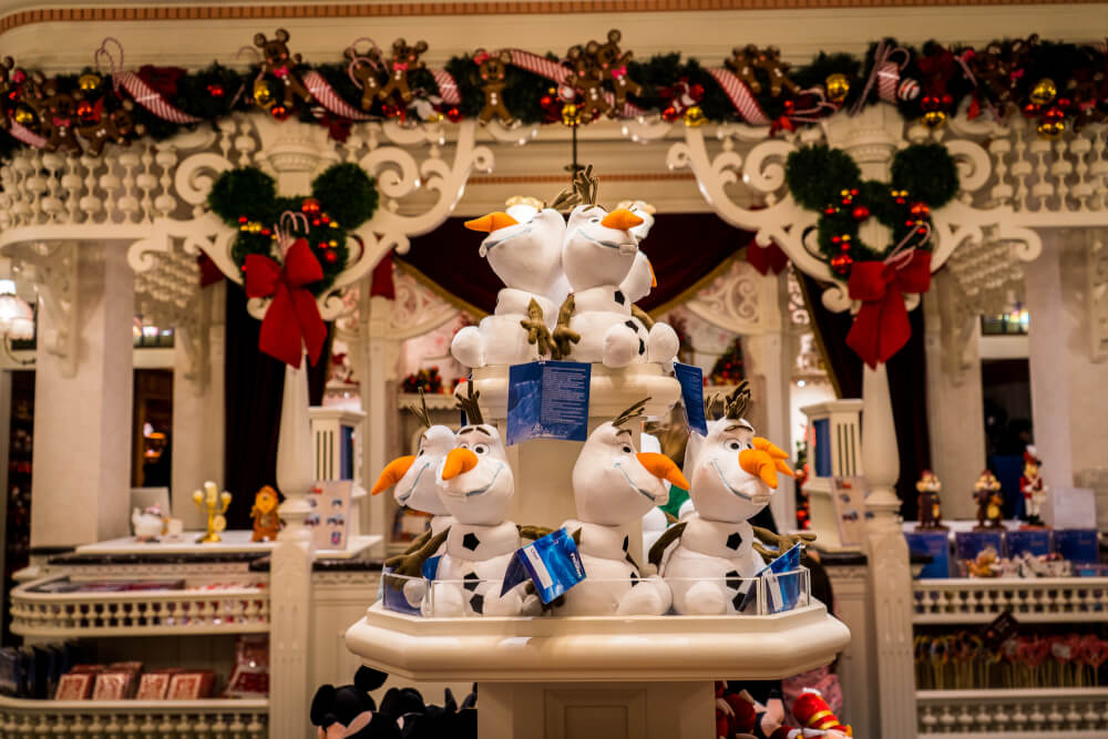 Christmas shop at Disneyland Paris