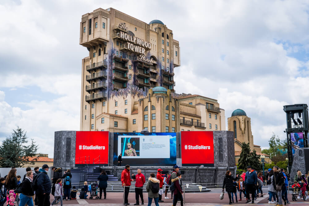 #StudioHero stage at the Marvel Season of Heroes in Disneyland Paris