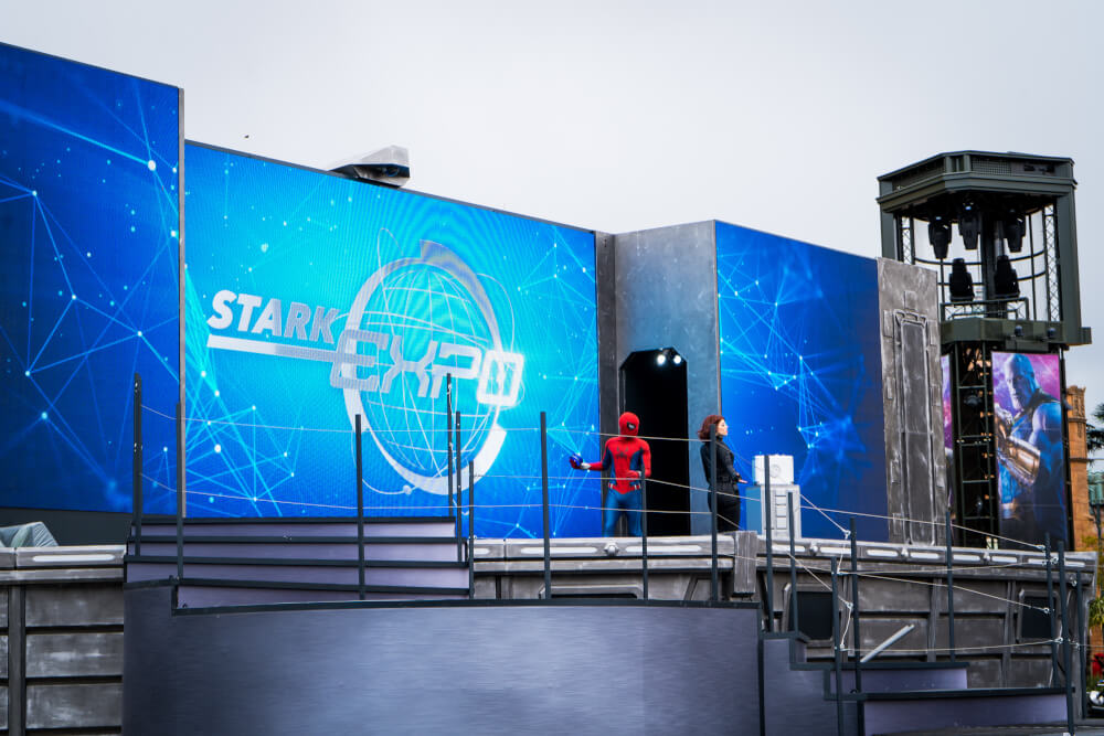 Stark Expo Show at Marvel Season of Heroes at Disneyland Paris