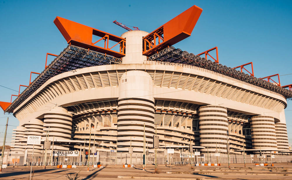 San Siro Stadium in Milan, Italy