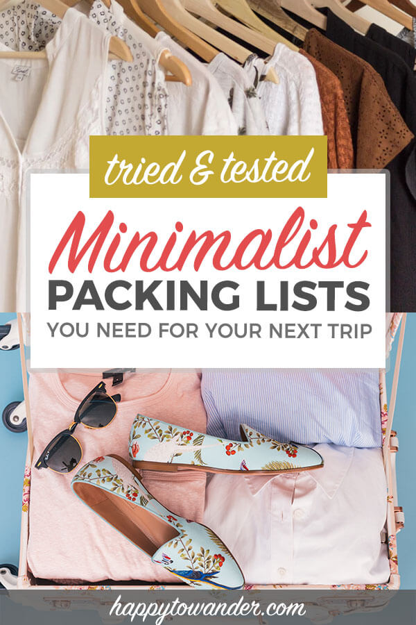 10 days travel packing list