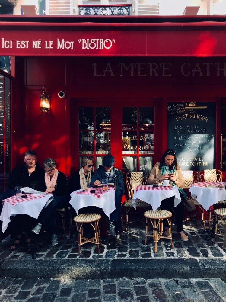 Bistro in Montmartre, Paris