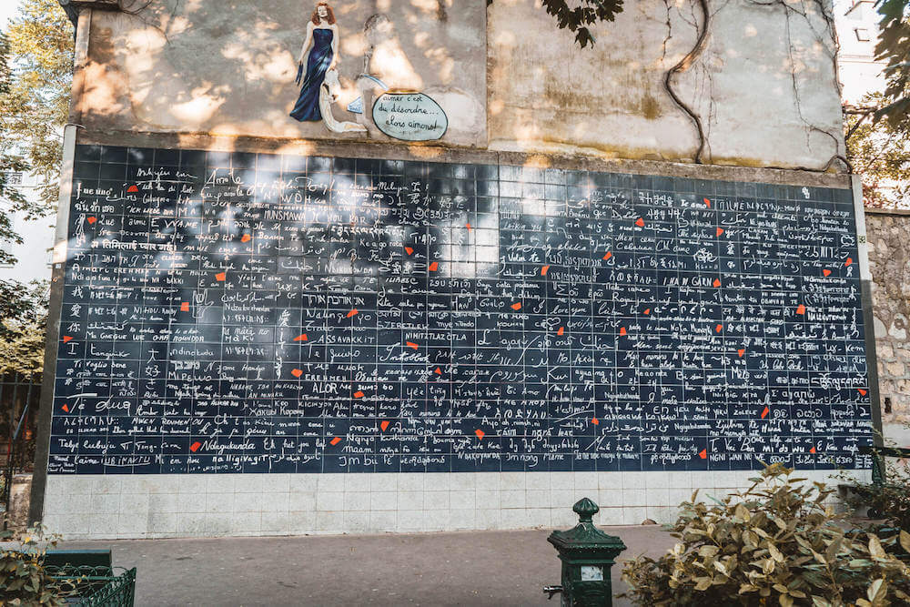 Wall of I Love You in Montmartre, Paris