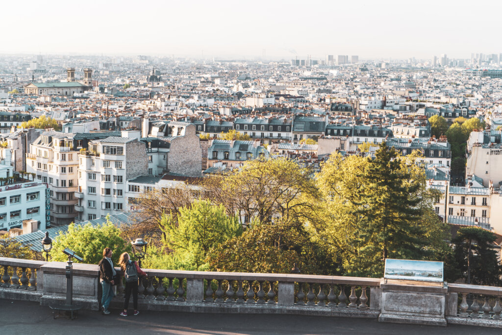 View of Paris from the Sacre Coeur Basilica