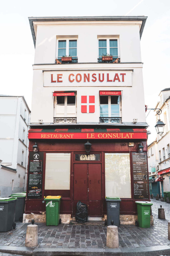 Parisian cafe Le Consulat in Montmartre