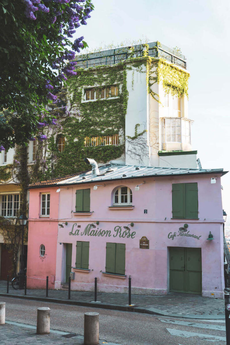 La Maison Rose in Montmartre, Paris