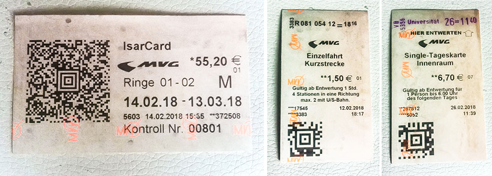 short trip ticket munich