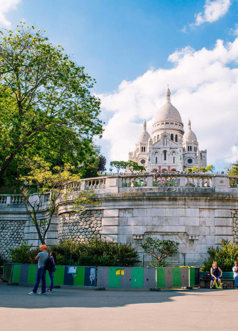 Sacre coeur Basilica in Montmartre, Paris, France