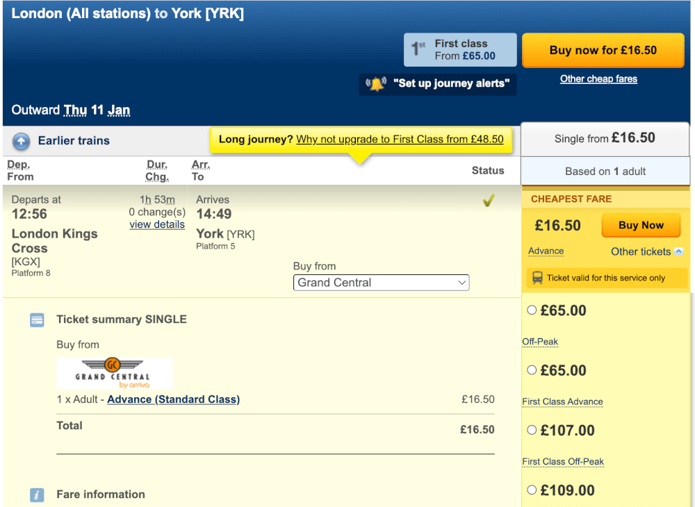 train travel within uk