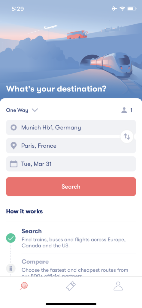 travel planner app europe