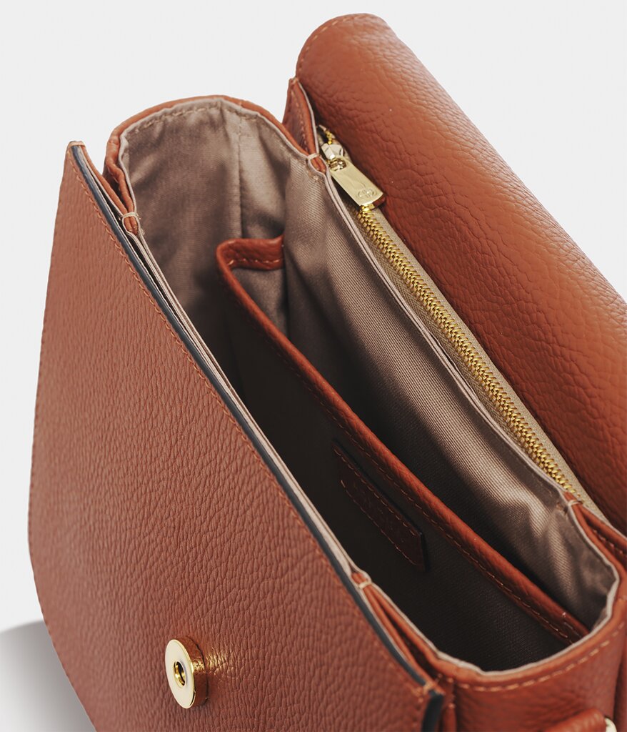 Open purse with hidden pocket