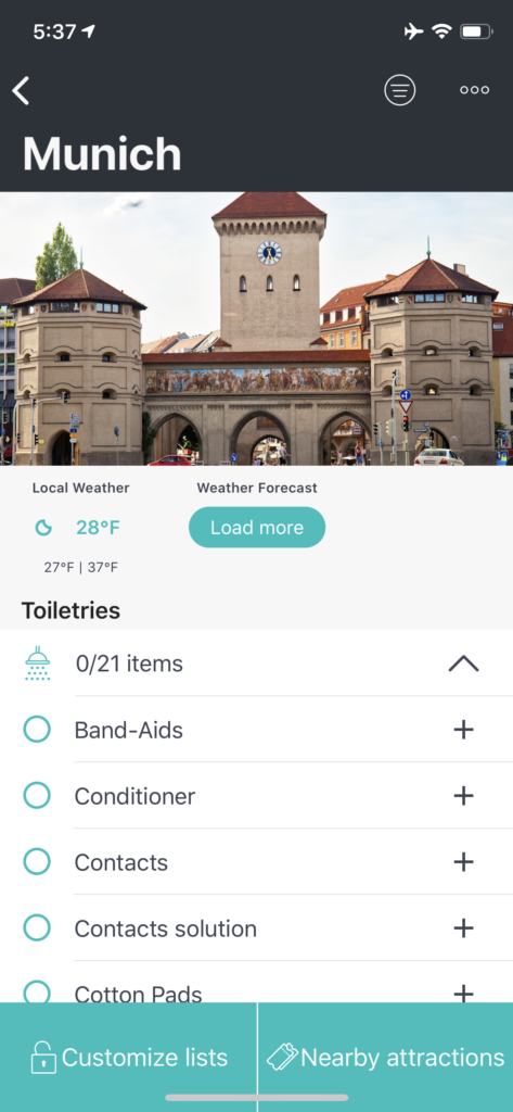 travel planner app europe