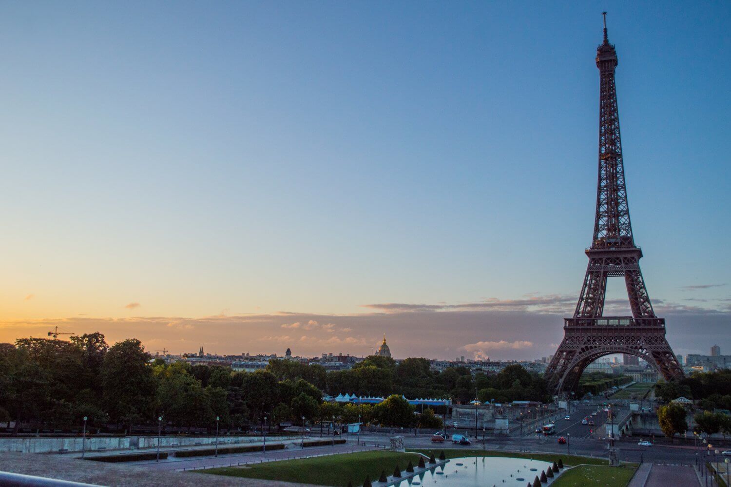 The iconic Eiffel Tower, one of the most important Paris landmarks