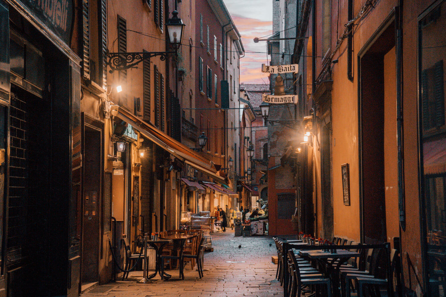 Bologna, Italy in the early morning