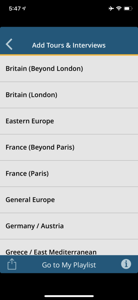 travel app in europe