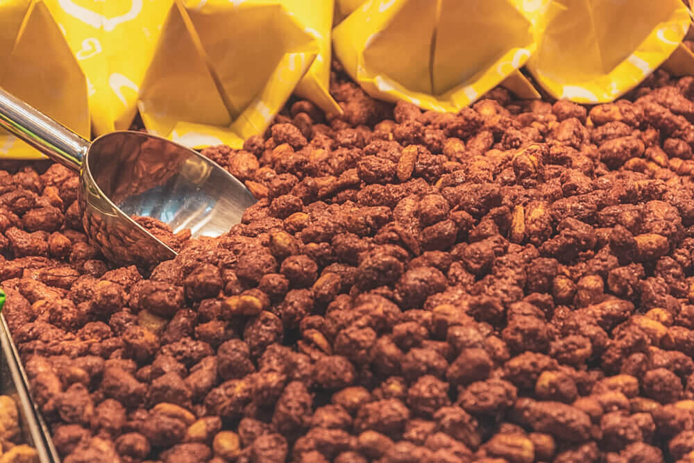 Roasted almonds at a German Christmas Market