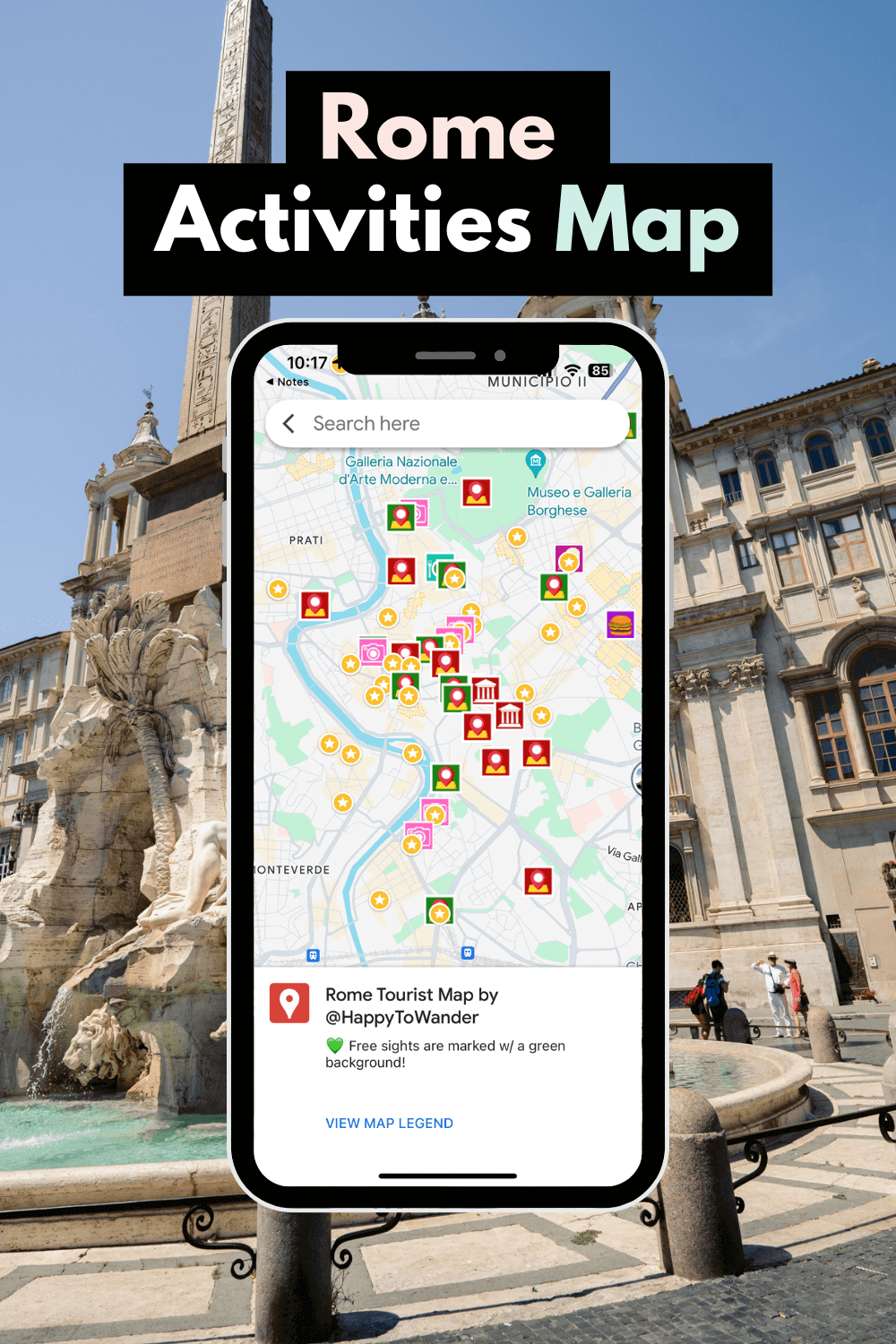 best rome tourist map