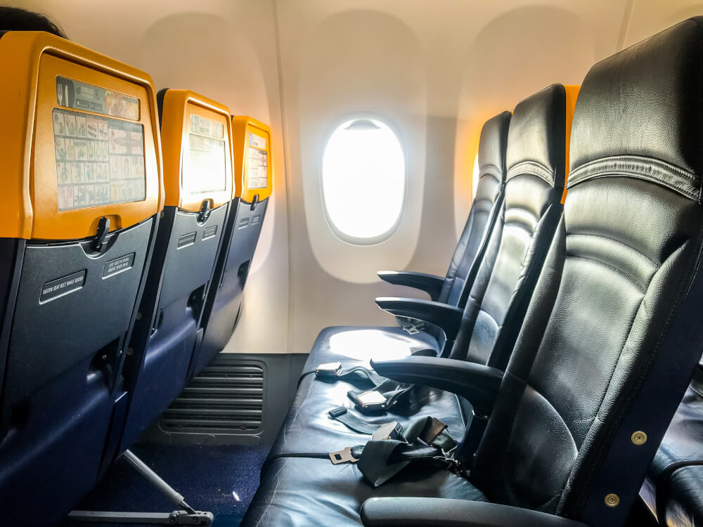 RyanAir plane interior